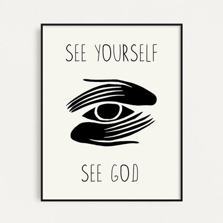 "See Yourself, See God" print - Matte Paper - Prints By Michell