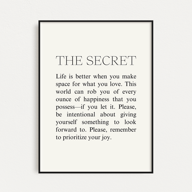 "The Secret" print - Print Material - Prints By Michell